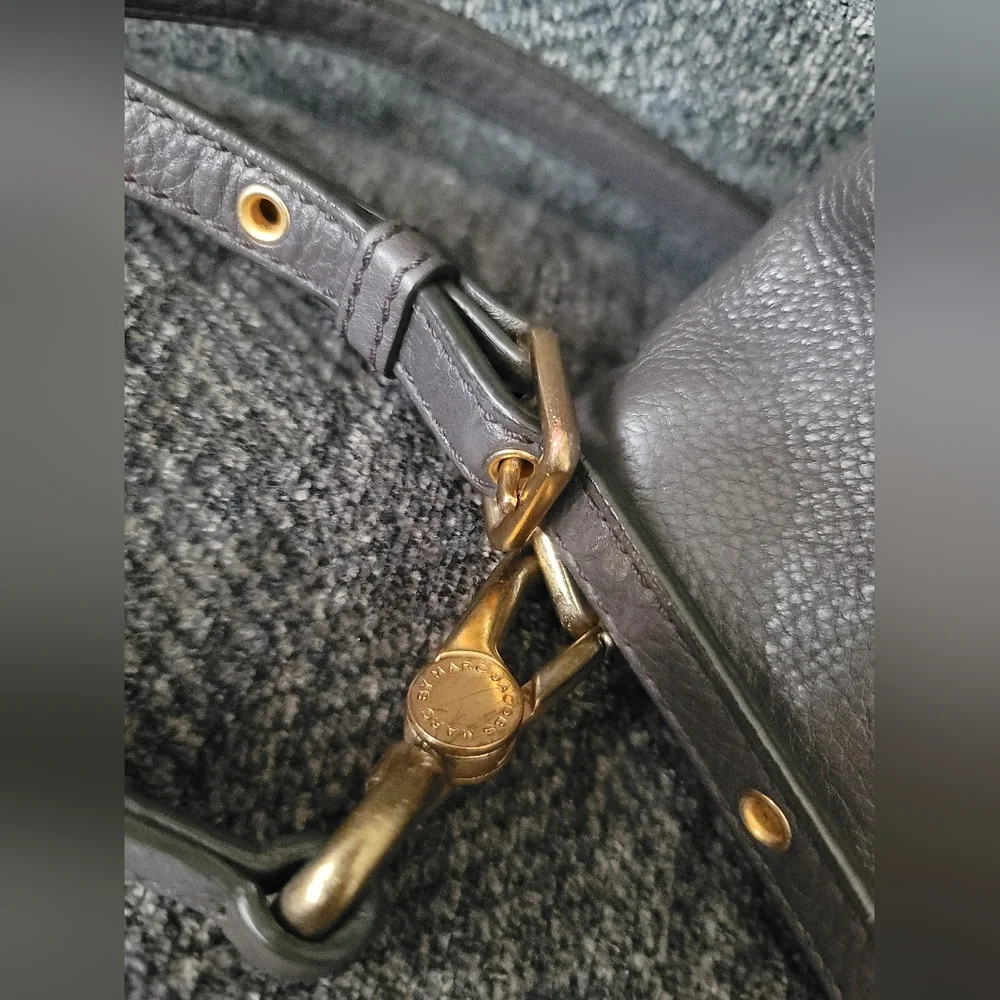 Marc By Marc Jacobs Gray Leather Crossbody Bag